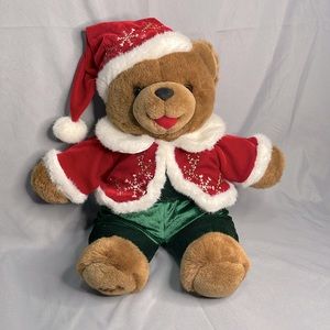 Dan Dee 2004 Christmas Bear Stuffed Animal Plush